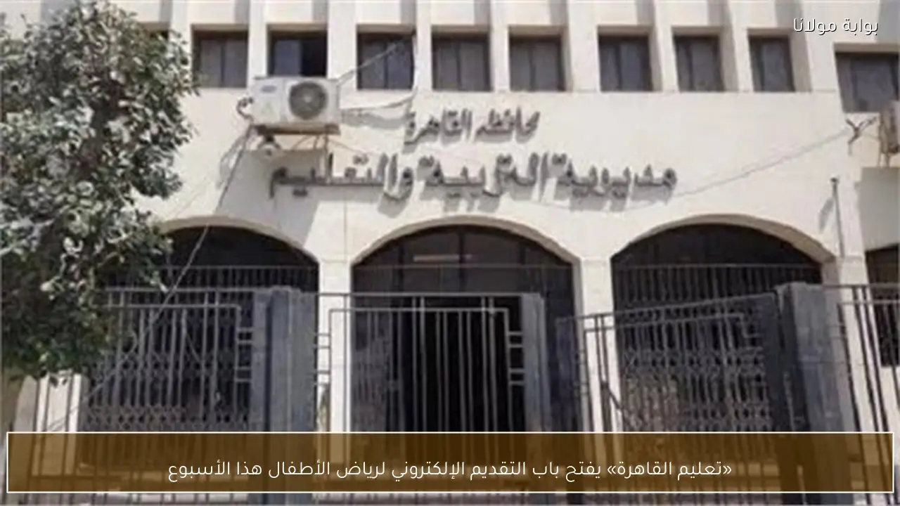 «تعليم القاهرة» يفتح باب التقديم الإلكتروني لرياض الأطفال هذا الأسبوع