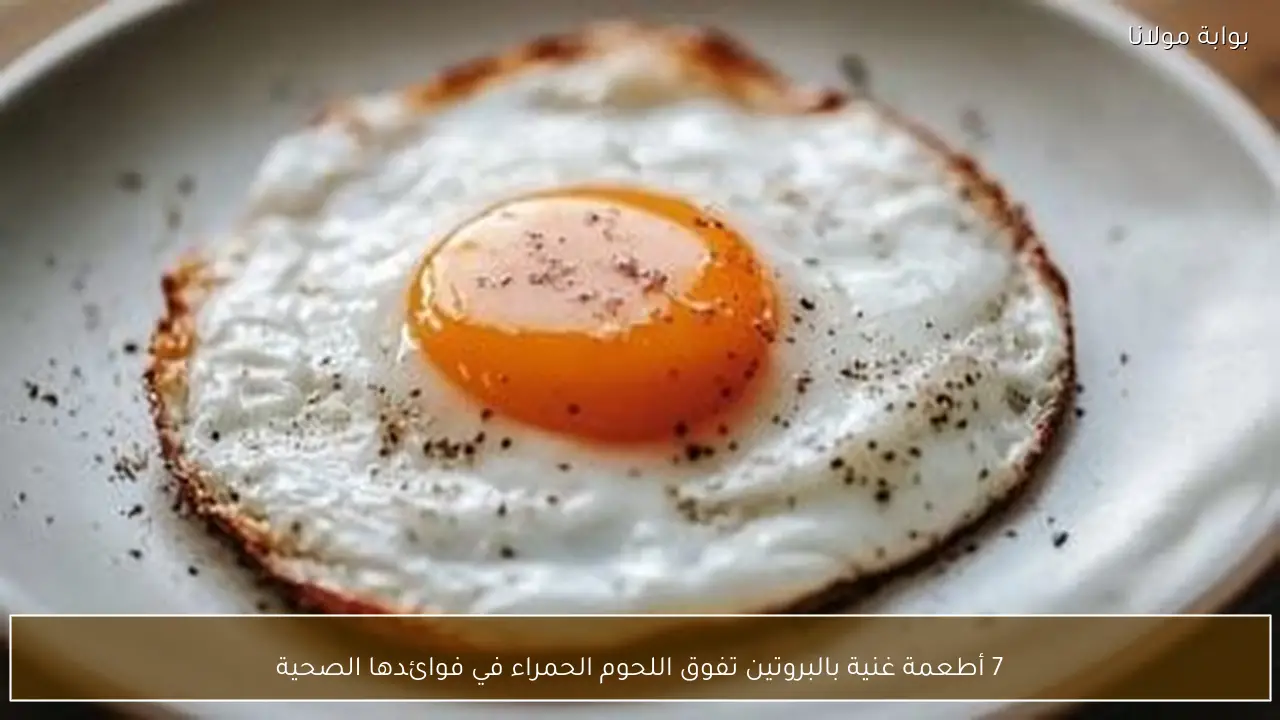 7 أطعمة غنية بالبروتين تفوق اللحوم الحمراء في فوائدها الصحية