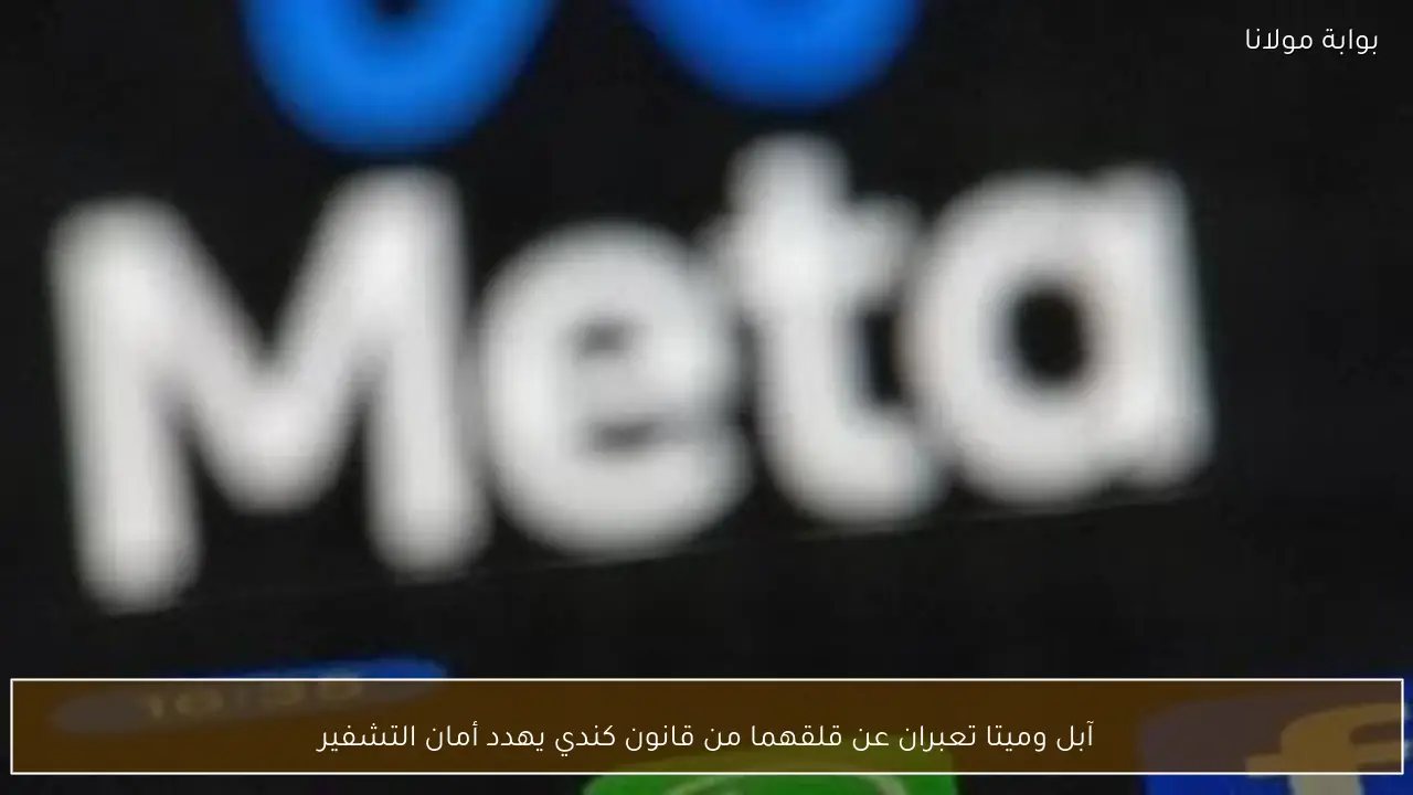 آبل وميتا تعبران عن قلقهما من قانون كندي يهدد أمان التشفير