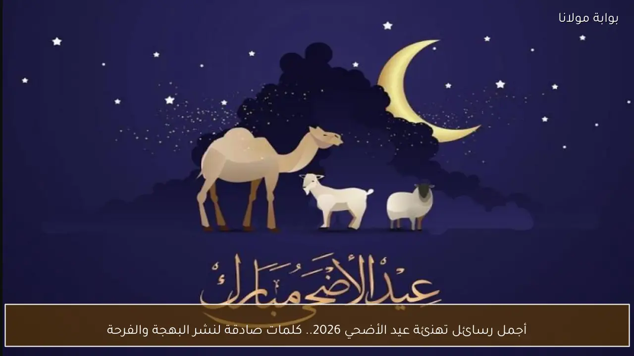أجمل رسائل تهنئة عيد الأضحي 2026.. كلمات صادقة لنشر البهجة والفرحة