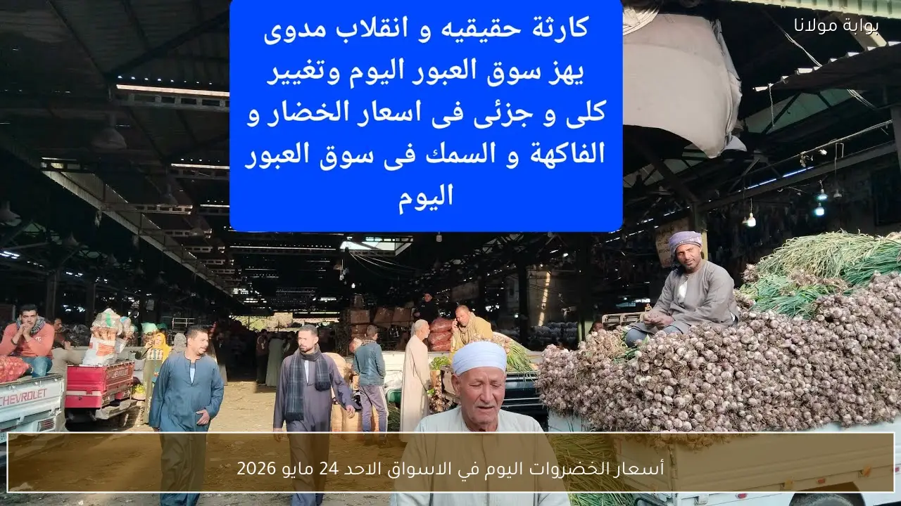 أسعار الخضروات اليوم في الاسواق الاحد 24 مايو 2026