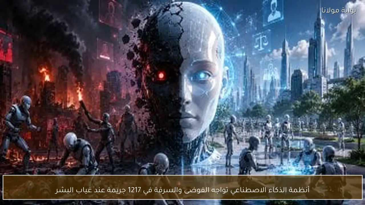 أنظمة الذكاء الاصطناعي تواجه الفوضى والسرقة في 1217 جريمة عند غياب البشر
