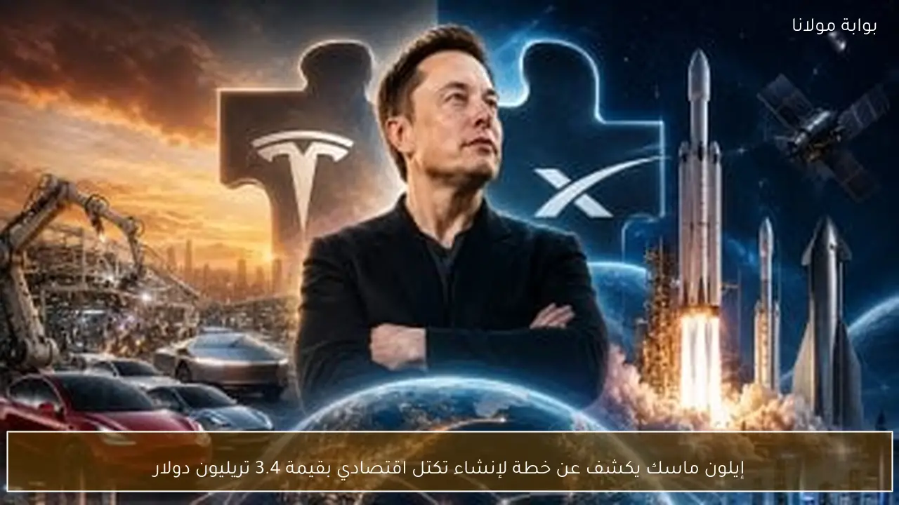 إيلون ماسك يكشف عن خطة لإنشاء تكتل اقتصادي بقيمة 3.4 تريليون دولار
