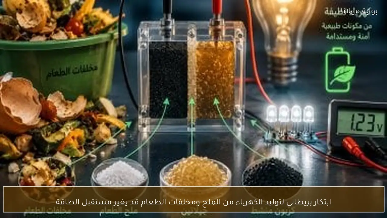 ابتكار بريطاني لتوليد الكهرباء من الملح ومخلفات الطعام قد يغير مستقبل الطاقة