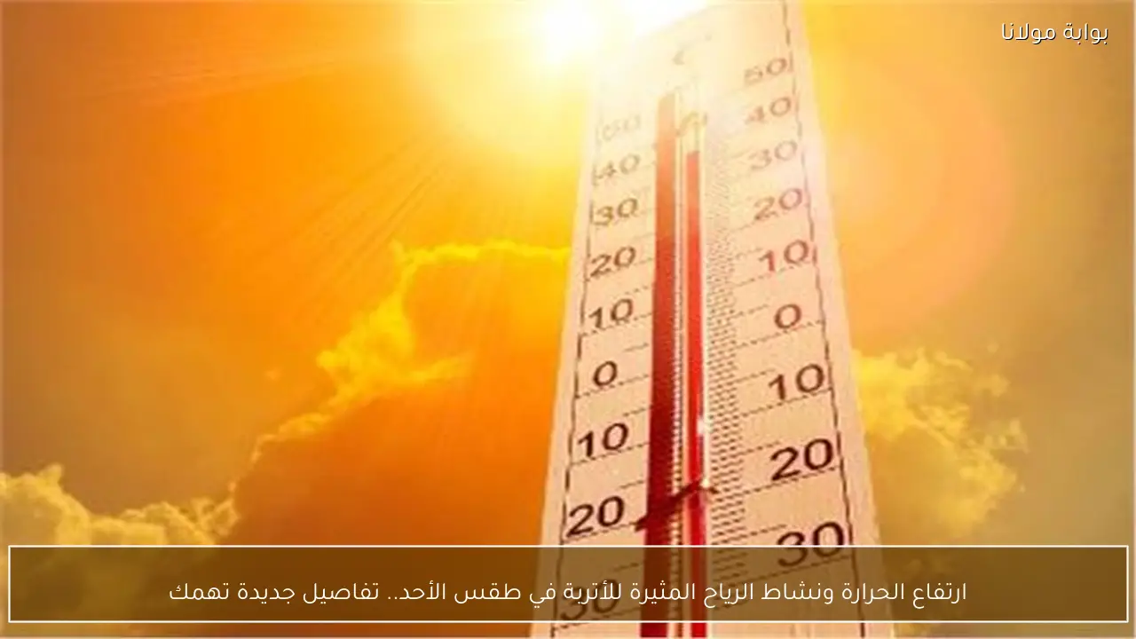 ارتفاع الحرارة ونشاط الرياح المثيرة للأتربة في طقس الأحد.. تفاصيل جديدة تهمك