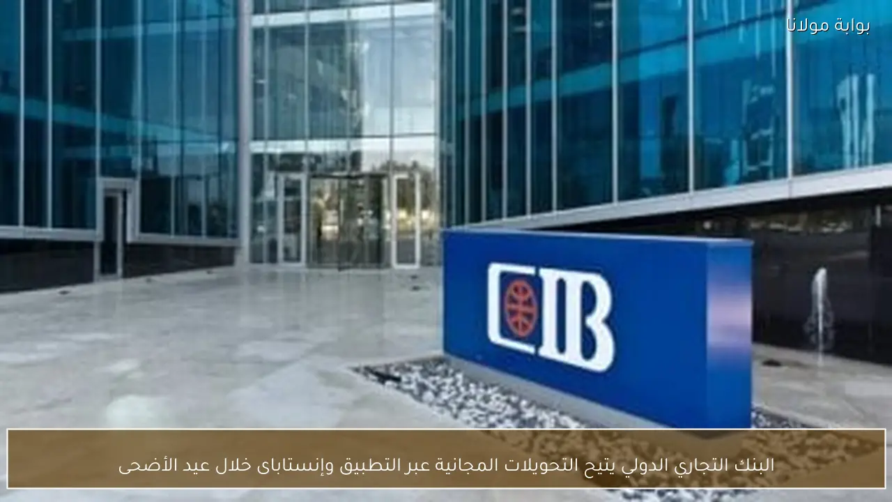 البنك التجاري الدولي يتيح التحويلات المجانية عبر التطبيق وإنستاباى خلال عيد الأضحى