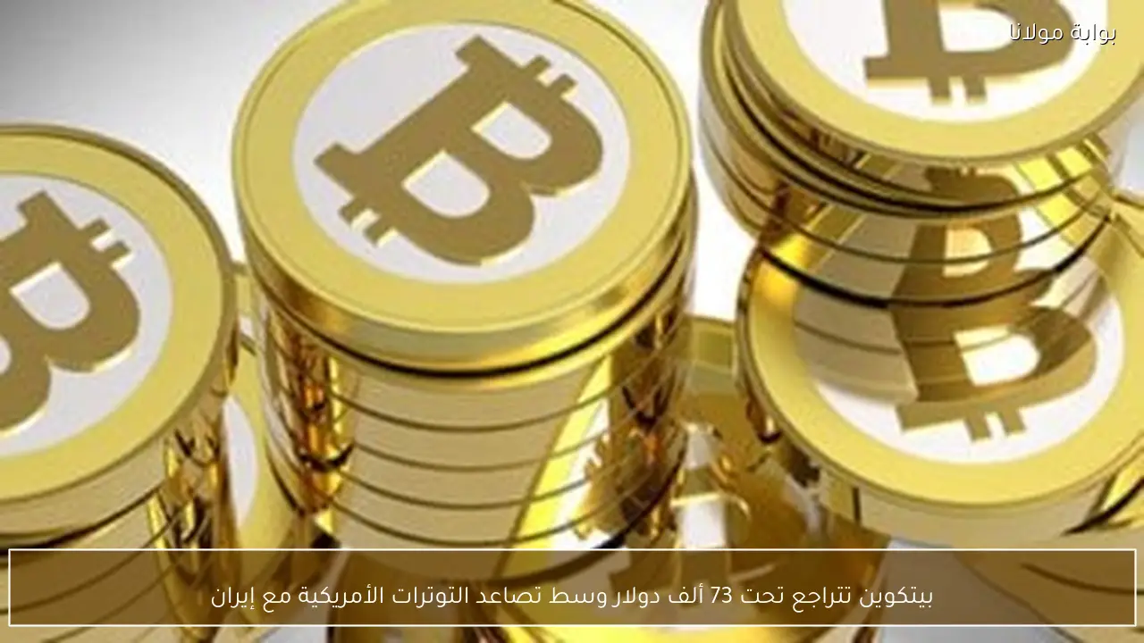 بيتكوين تتراجع تحت 73 ألف دولار وسط تصاعد التوترات الأمريكية مع إيران