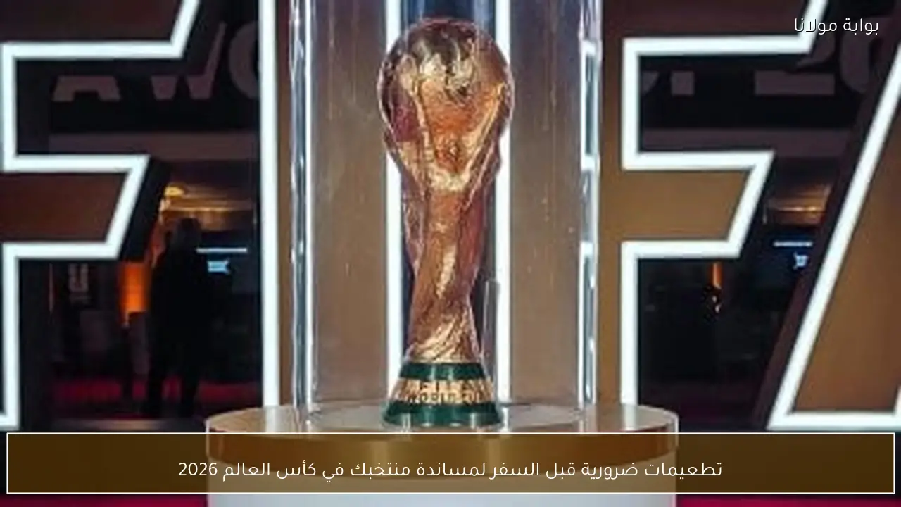 تطعيمات ضرورية قبل السفر لمساندة منتخبك في كأس العالم 2026