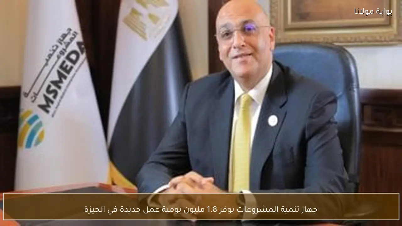 جهاز تنمية المشروعات يوفر 1.8 مليون يومية عمل جديدة في الجيزة