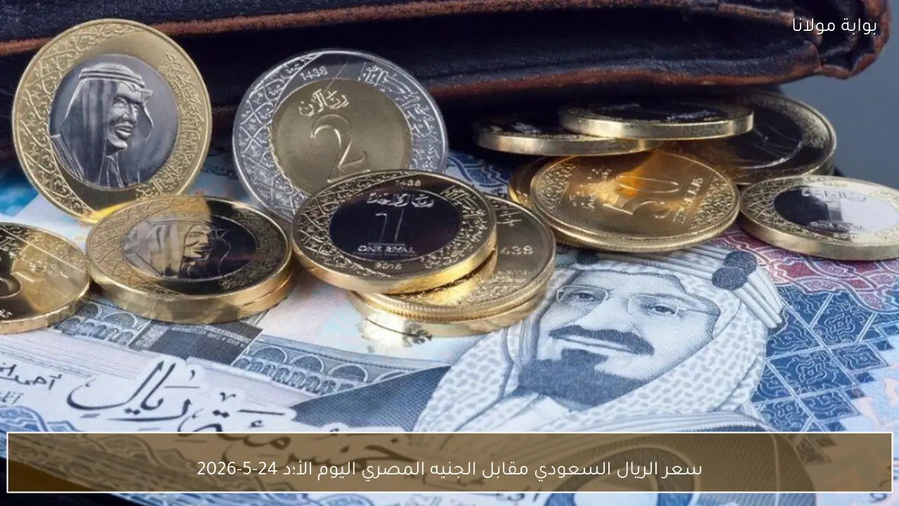 سعر الريال السعودي مقابل الجنيه المصري اليوم الاحد 24-5-2026