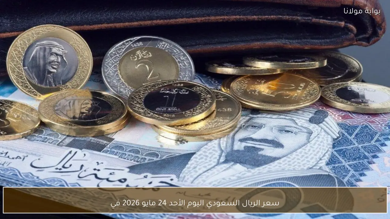 سعر الريال السعودي اليوم الأحد 24 مايو 2026 مقابل الجنيه في البنوك المصرية