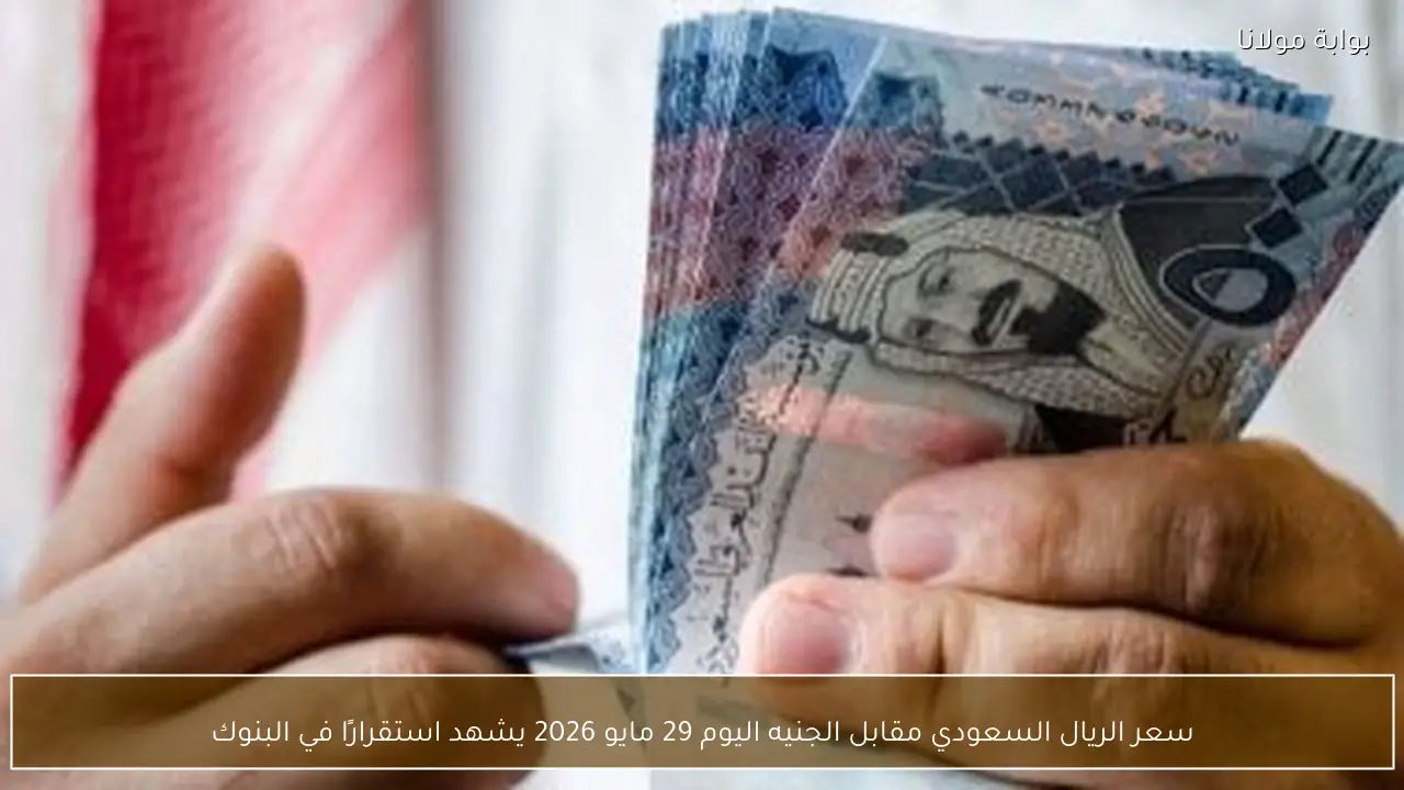 سعر الريال السعودي مقابل الجنيه اليوم 29 مايو 2026 يشهد استقرارًا في البنوك