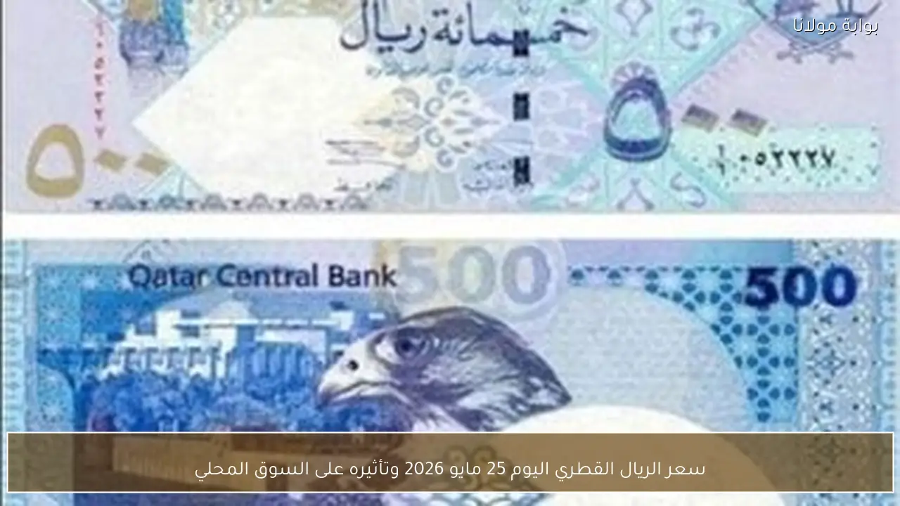 سعر الريال القطري اليوم 25 مايو 2026 وتأثيره على السوق المحلي