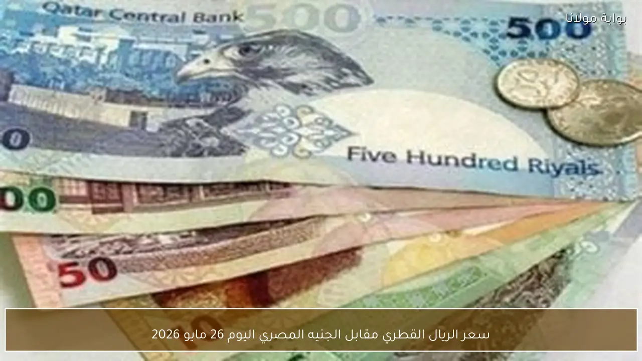 سعر الريال القطري مقابل الجنيه المصري اليوم 26 مايو 2026