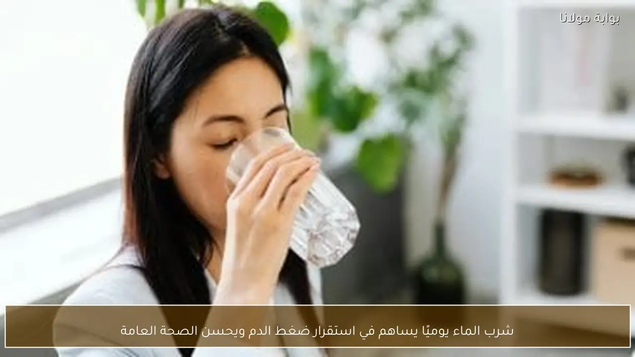 شرب الماء يوميًا يساهم في استقرار ضغط الدم ويحسن الصحة العامة
