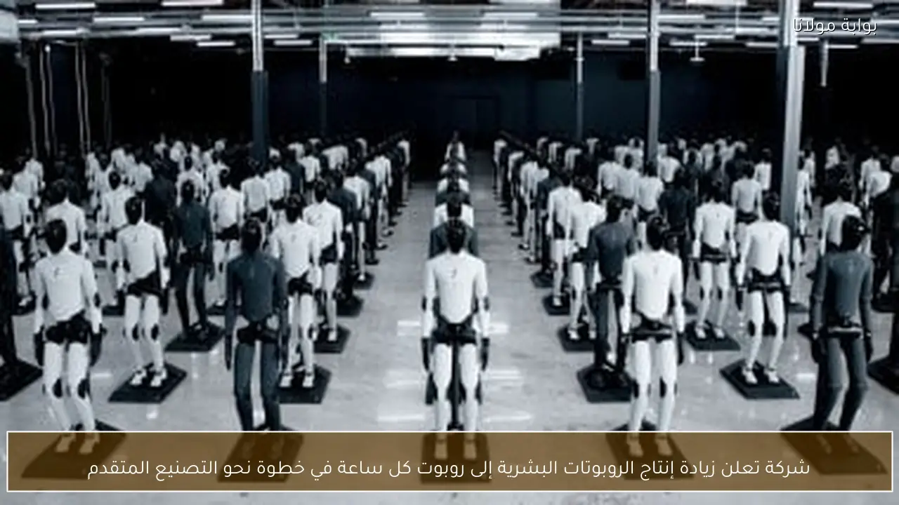 شركة تعلن زيادة إنتاج الروبوتات البشرية إلى روبوت كل ساعة في خطوة نحو التصنيع المتقدم