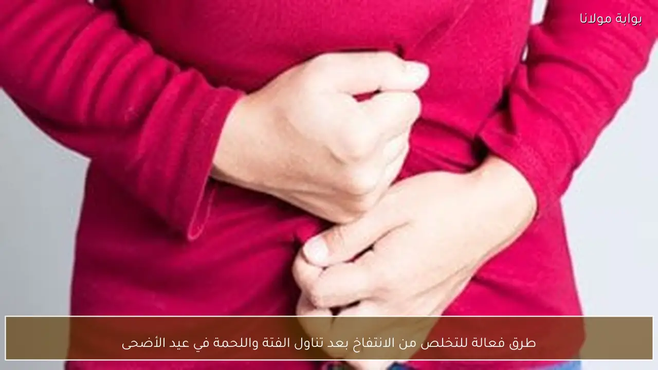 طرق فعالة للتخلص من الانتفاخ بعد تناول الفتة واللحمة في عيد الأضحى