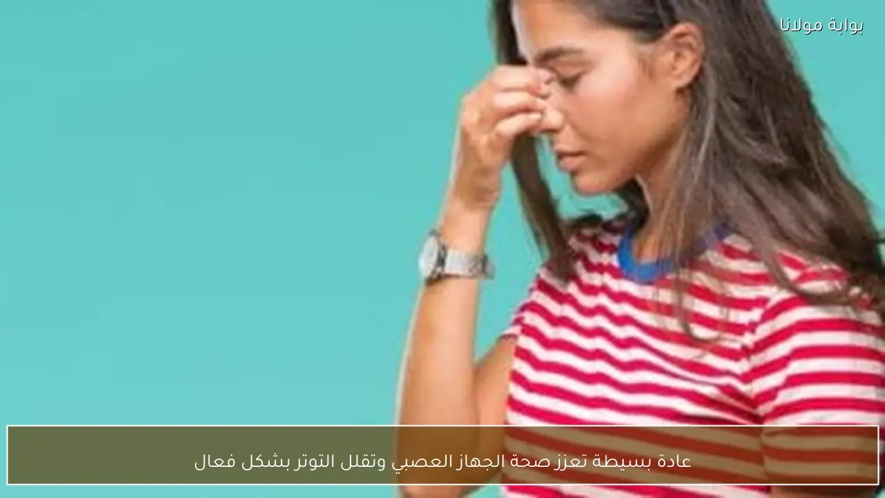 عادة بسيطة تعزز صحة الجهاز العصبي وتقلل التوتر بشكل فعال