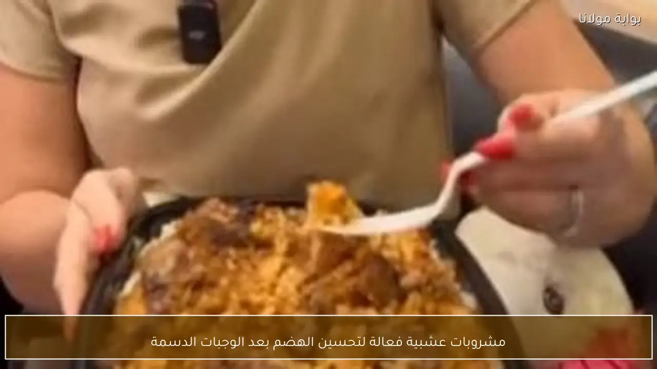 مشروبات عشبية فعالة لتحسين الهضم بعد الوجبات الدسمة