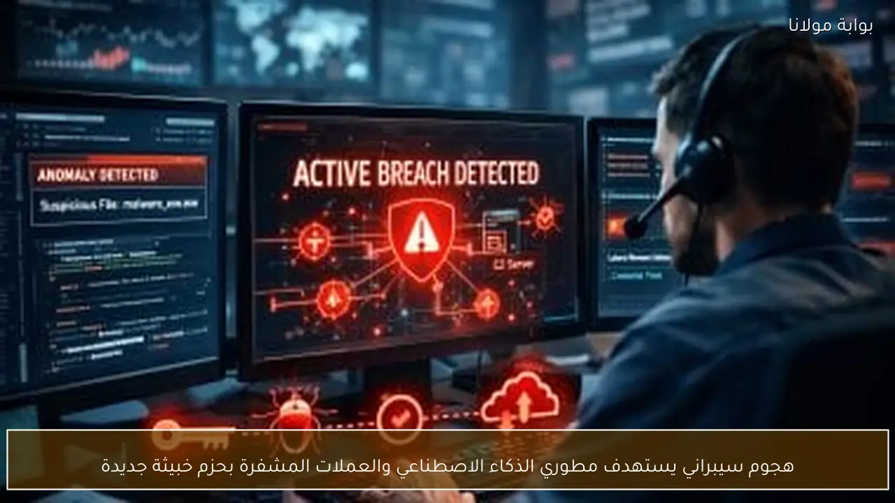 هجوم سيبراني يستهدف مطوري الذكاء الاصطناعي والعملات المشفرة بحزم خبيثة جديدة