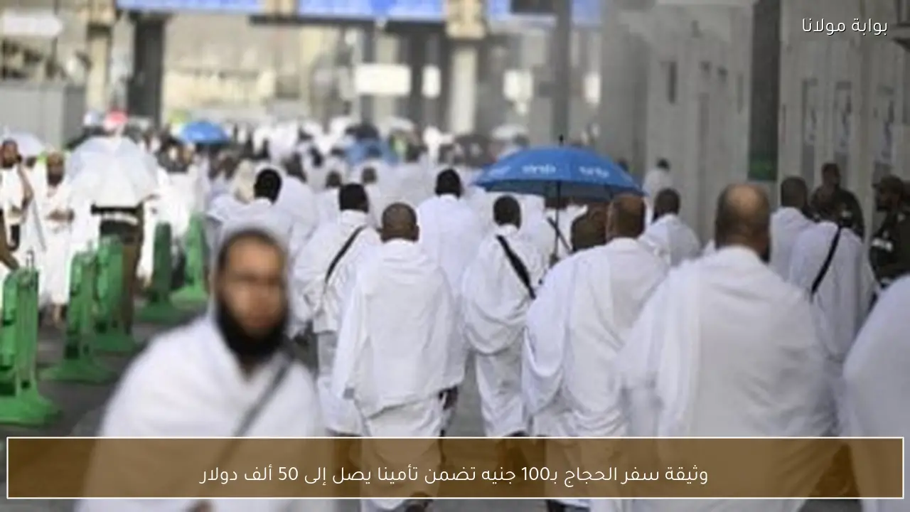وثيقة سفر الحجاج بـ100 جنيه تضمن تأمينا يصل إلى 50 ألف دولار