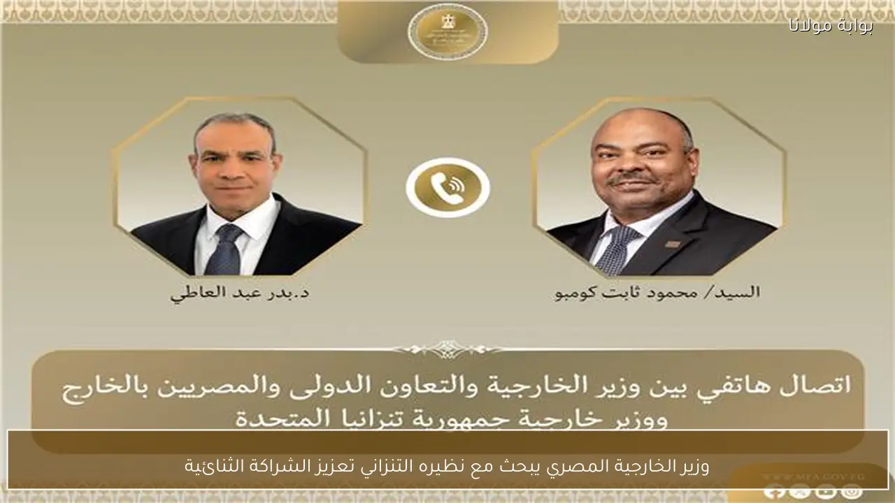 وزير الخارجية المصري يبحث مع نظيره التنزاني تعزيز الشراكة الثنائية