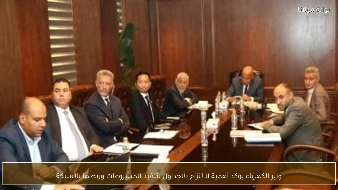 وزير الكهرباء يؤكد أهمية الالتزام بالجداول لتنفيذ المشروعات وربطها بالشبكة