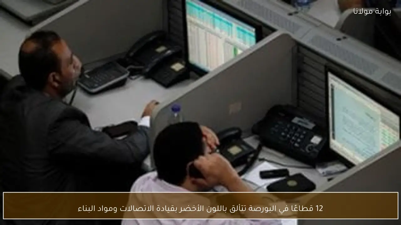 12 قطاعًا في البورصة تتألق باللون الأخضر بقيادة الاتصالات ومواد البناء