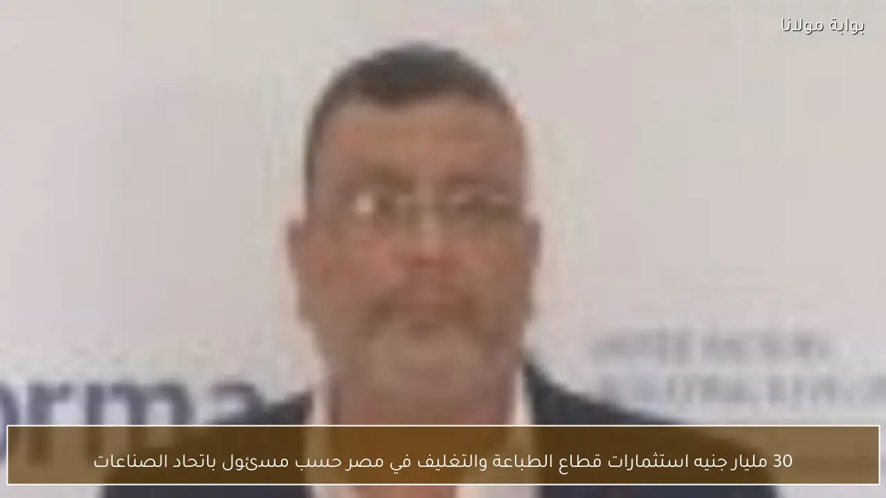 30 مليار جنيه استثمارات قطاع الطباعة والتغليف في مصر حسب مسئول باتحاد الصناعات