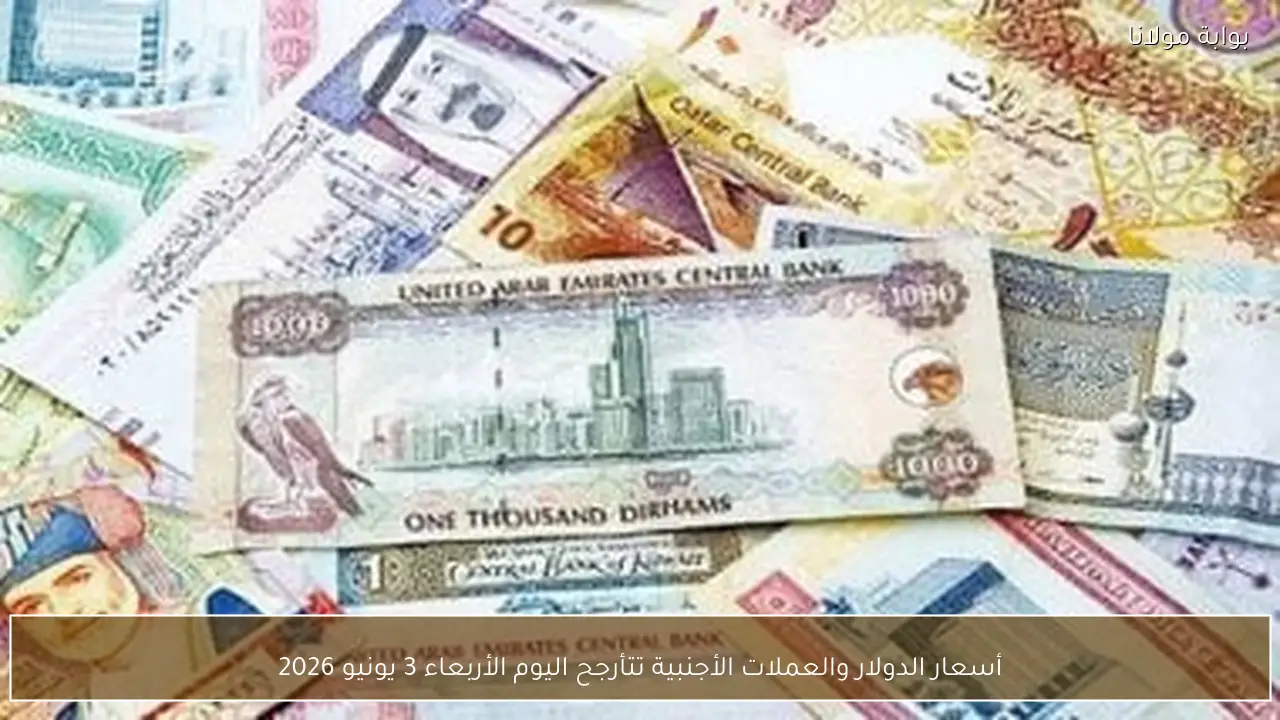 أسعار الدولار والعملات الأجنبية تتأرجح اليوم الأربعاء 3 يونيو 2026