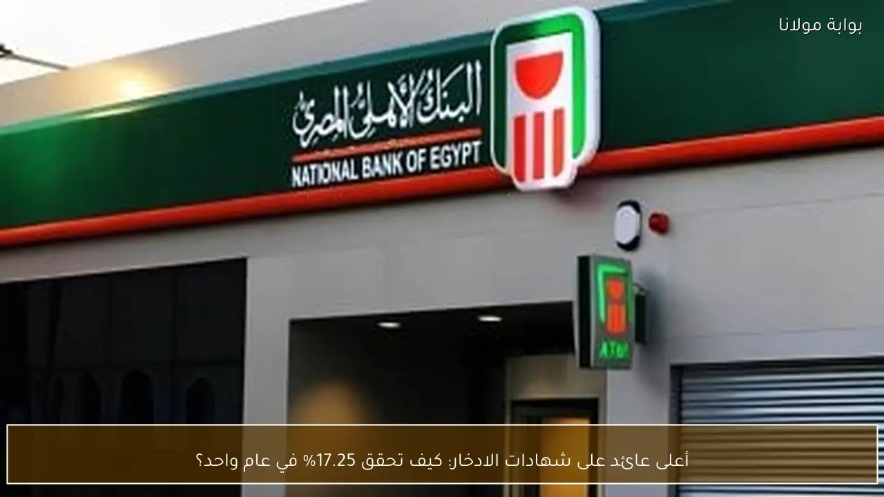 أعلى عائد على شهادات الادخار: كيف تحقق 17.25% في عام واحد؟