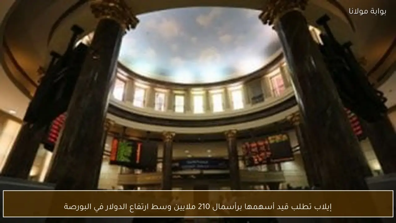 إيلاب تطلب قيد أسهمها برأسمال 210 ملايين وسط ارتفاع الدولار في البورصة