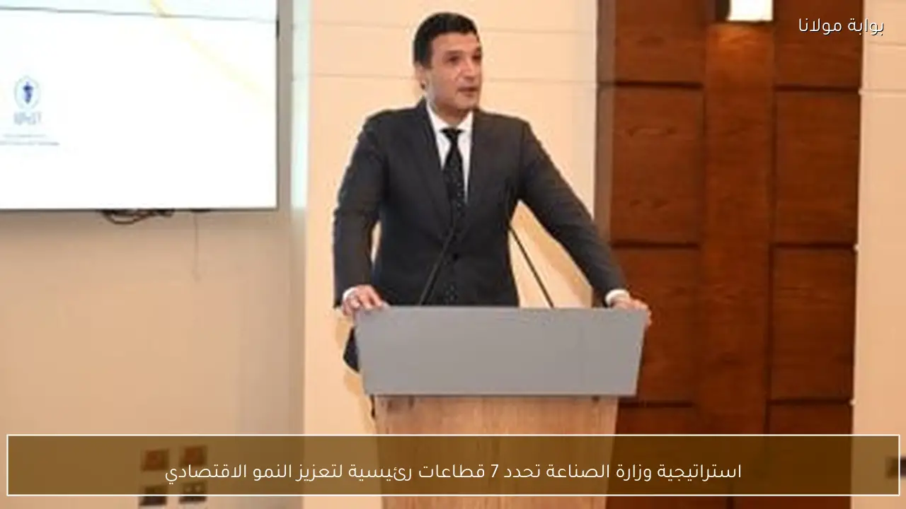 استراتيجية وزارة الصناعة تحدد 7 قطاعات رئيسية لتعزيز النمو الاقتصادي