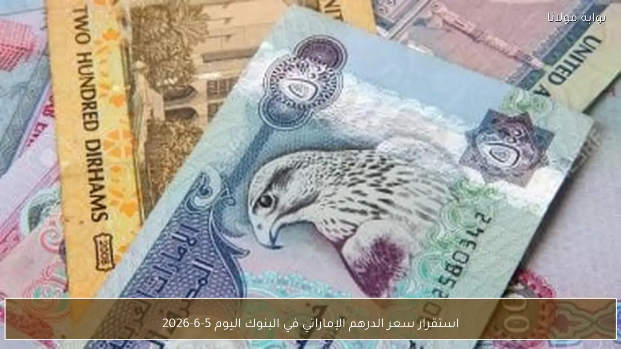 استقرار سعر الدرهم الإماراتي في البنوك اليوم 5-6-2026