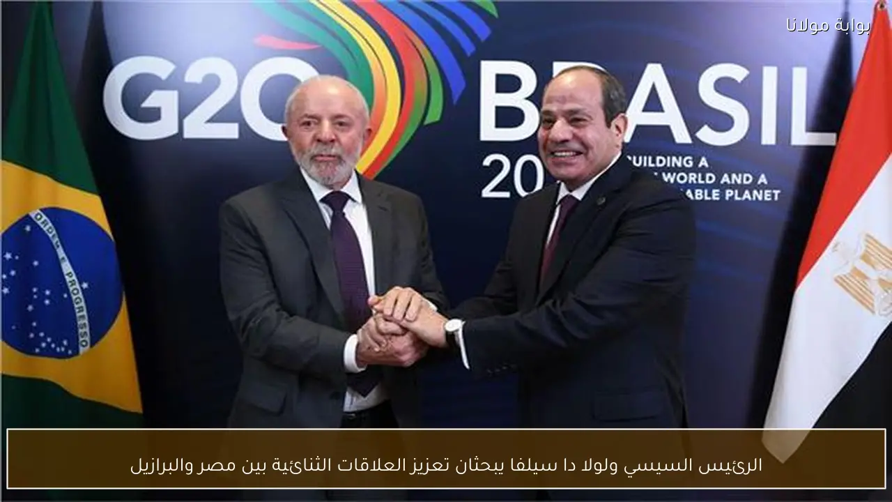 الرئيس السيسي ولولا دا سيلفا يبحثان تعزيز العلاقات الثنائية بين مصر والبرازيل