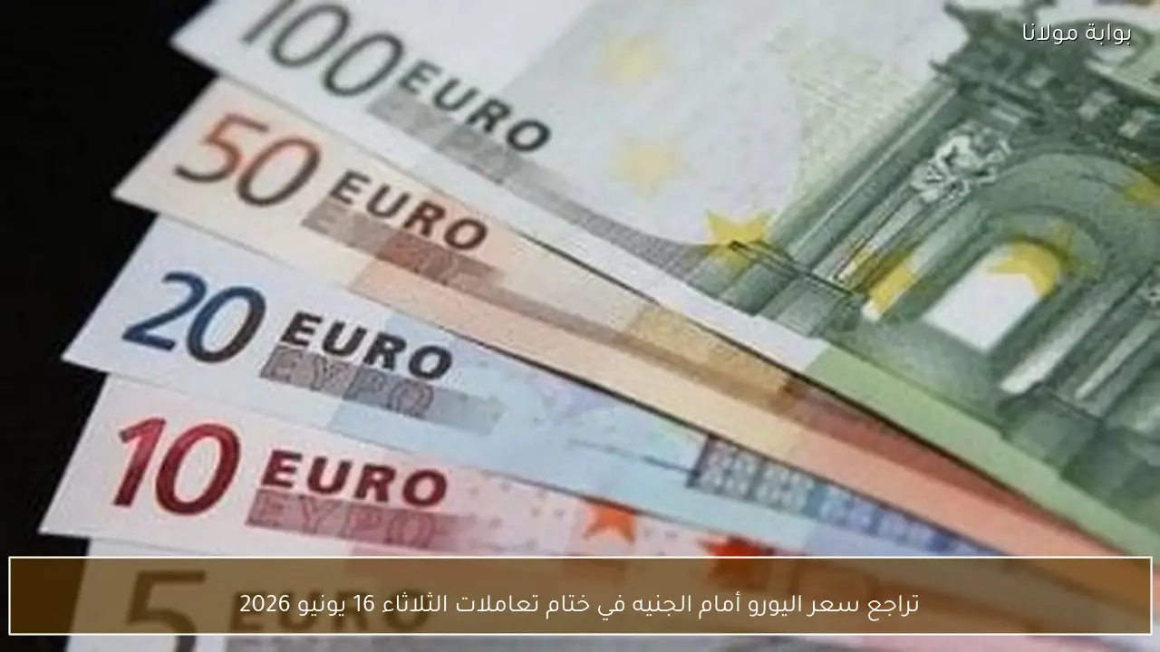 تراجع سعر اليورو أمام الجنيه في ختام تعاملات الثلاثاء 16 يونيو 2026