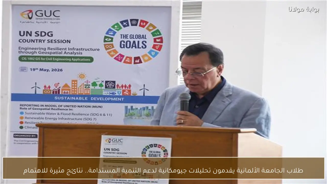 طلاب الجامعة الألمانية يقدمون تحليلات جيومكانية لدعم التنمية المستدامة.. نتائج مثيرة للاهتمام