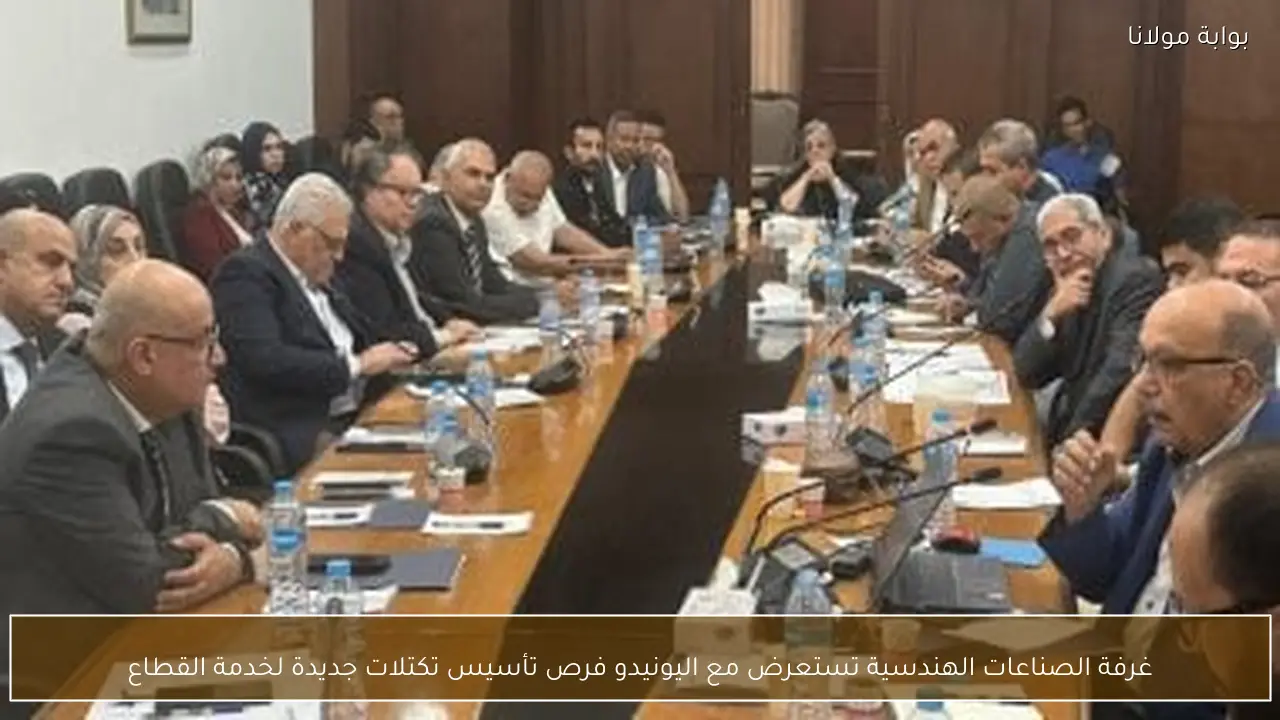غرفة الصناعات الهندسية تستعرض مع اليونيدو فرص تأسيس تكتلات جديدة لخدمة القطاع