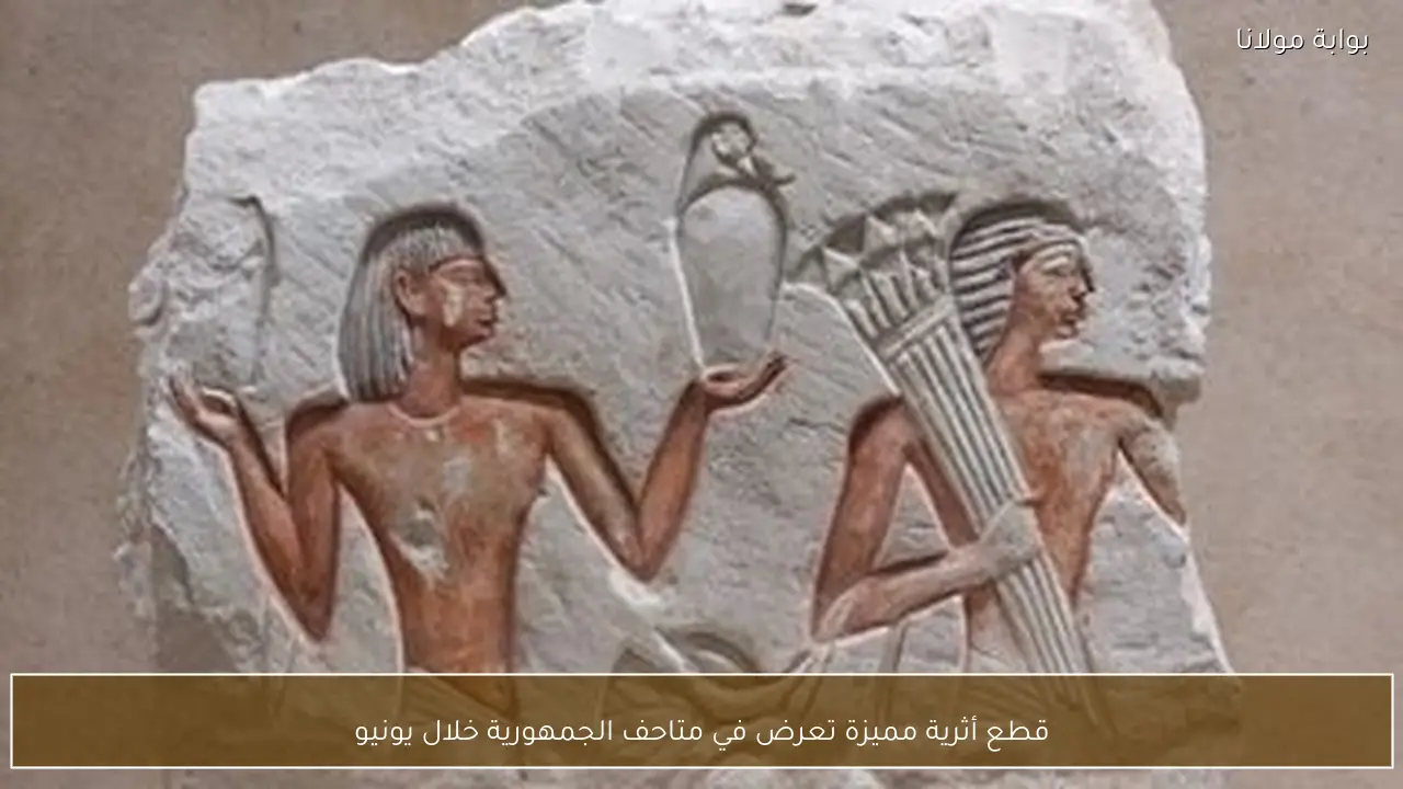 قطع أثرية مميزة تعرض في متاحف الجمهورية خلال يونيو
