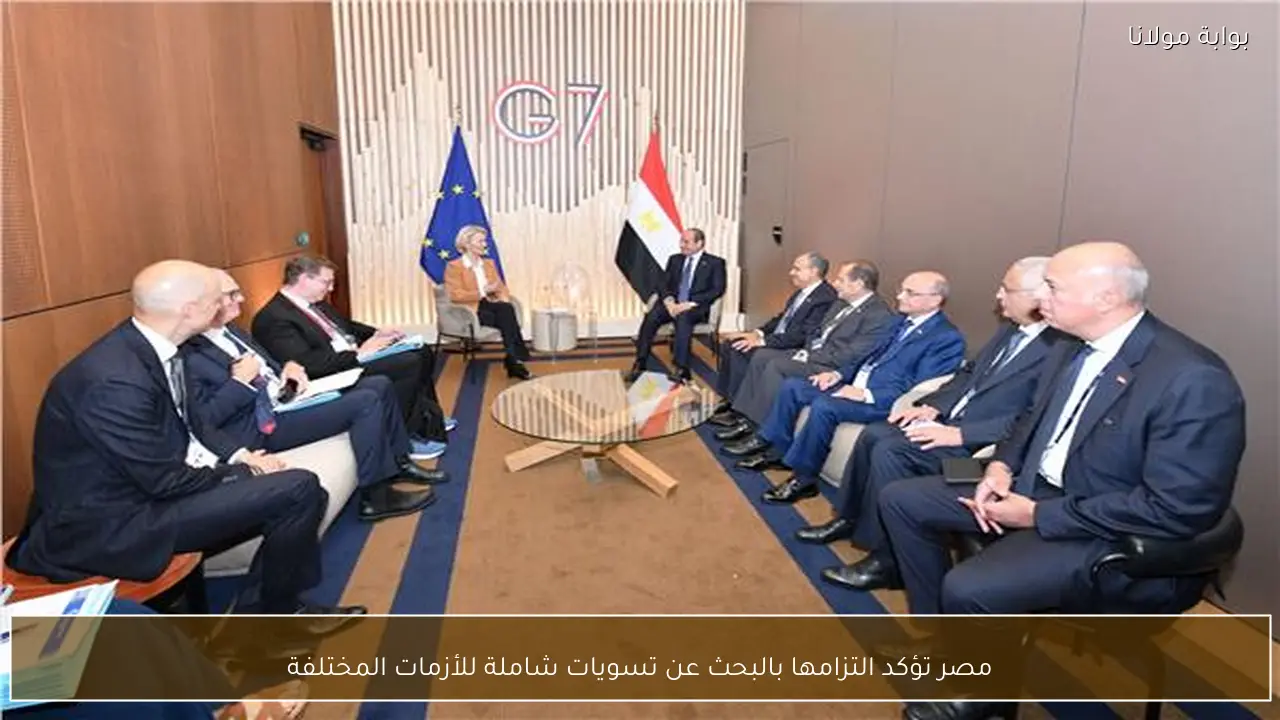 مصر تؤكد التزامها بالبحث عن تسويات شاملة للأزمات المختلفة