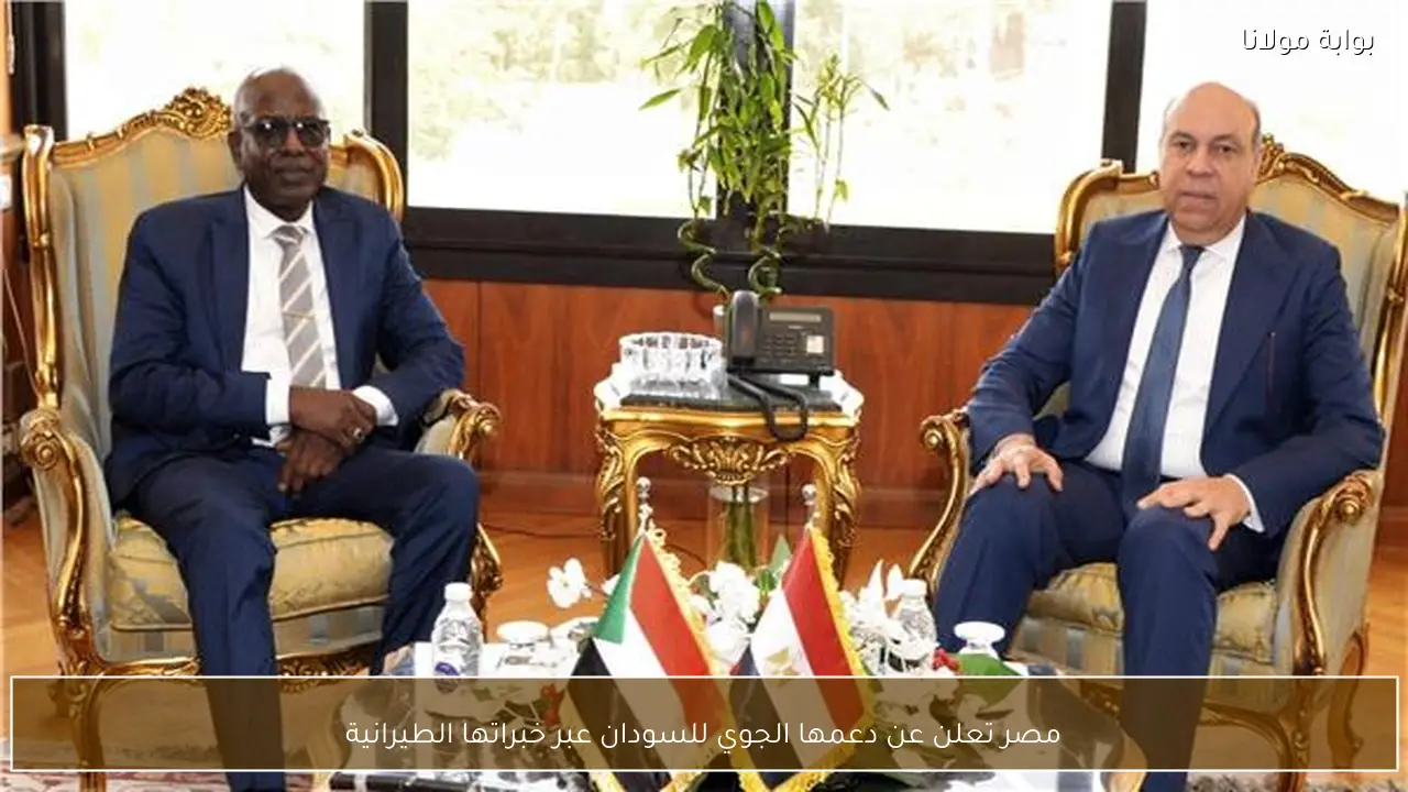 مصر تعلن عن دعمها الجوي للسودان عبر خبراتها الطيرانية