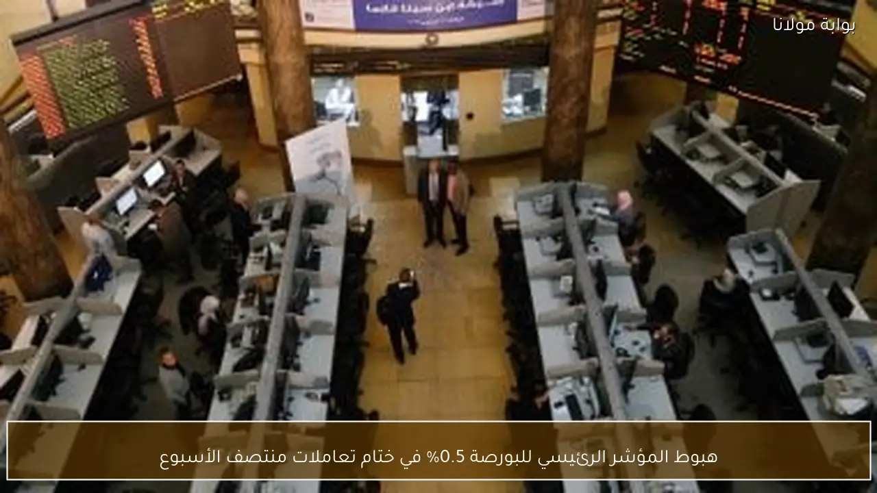 هبوط المؤشر الرئيسي للبورصة 0.5% في ختام تعاملات منتصف الأسبوع