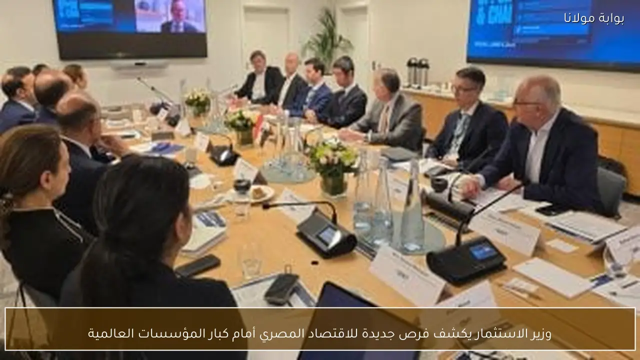 وزير الاستثمار يكشف فرص جديدة للاقتصاد المصري أمام كبار المؤسسات العالمية
