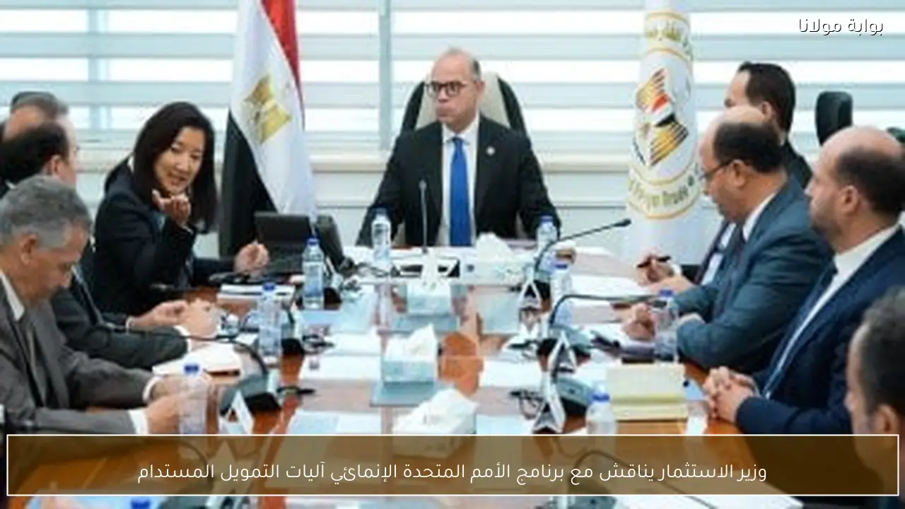 وزير الاستثمار يناقش مع برنامج الأمم المتحدة الإنمائي آليات التمويل المستدام