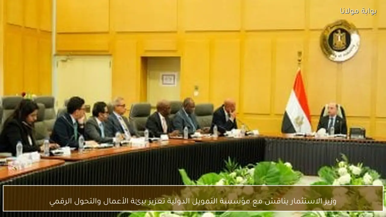 وزير الاستثمار يناقش مع مؤسسة التمويل الدولية تعزيز بيئة الأعمال والتحول الرقمي