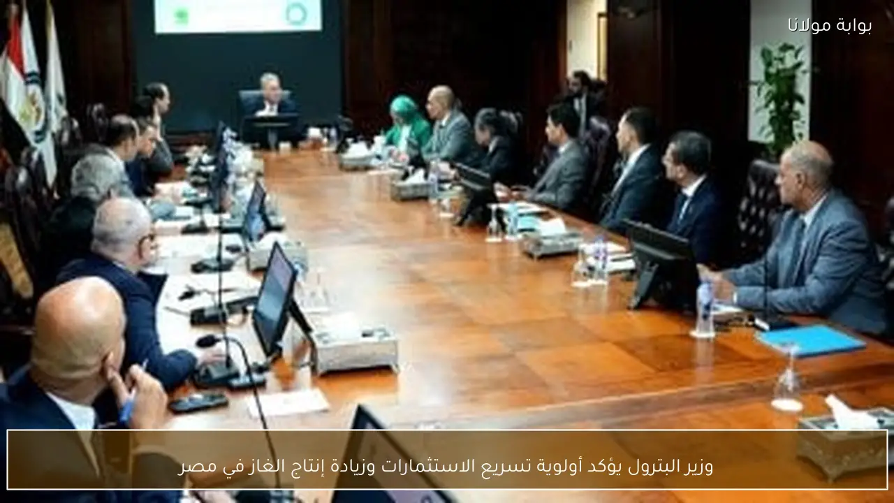 وزير البترول يؤكد أولوية تسريع الاستثمارات وزيادة إنتاج الغاز في مصر