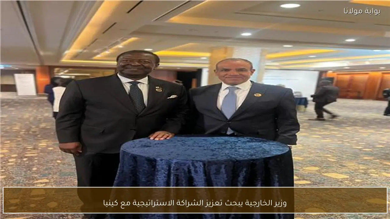 وزير الخارجية يبحث تعزيز الشراكة الاستراتيجية مع كينيا