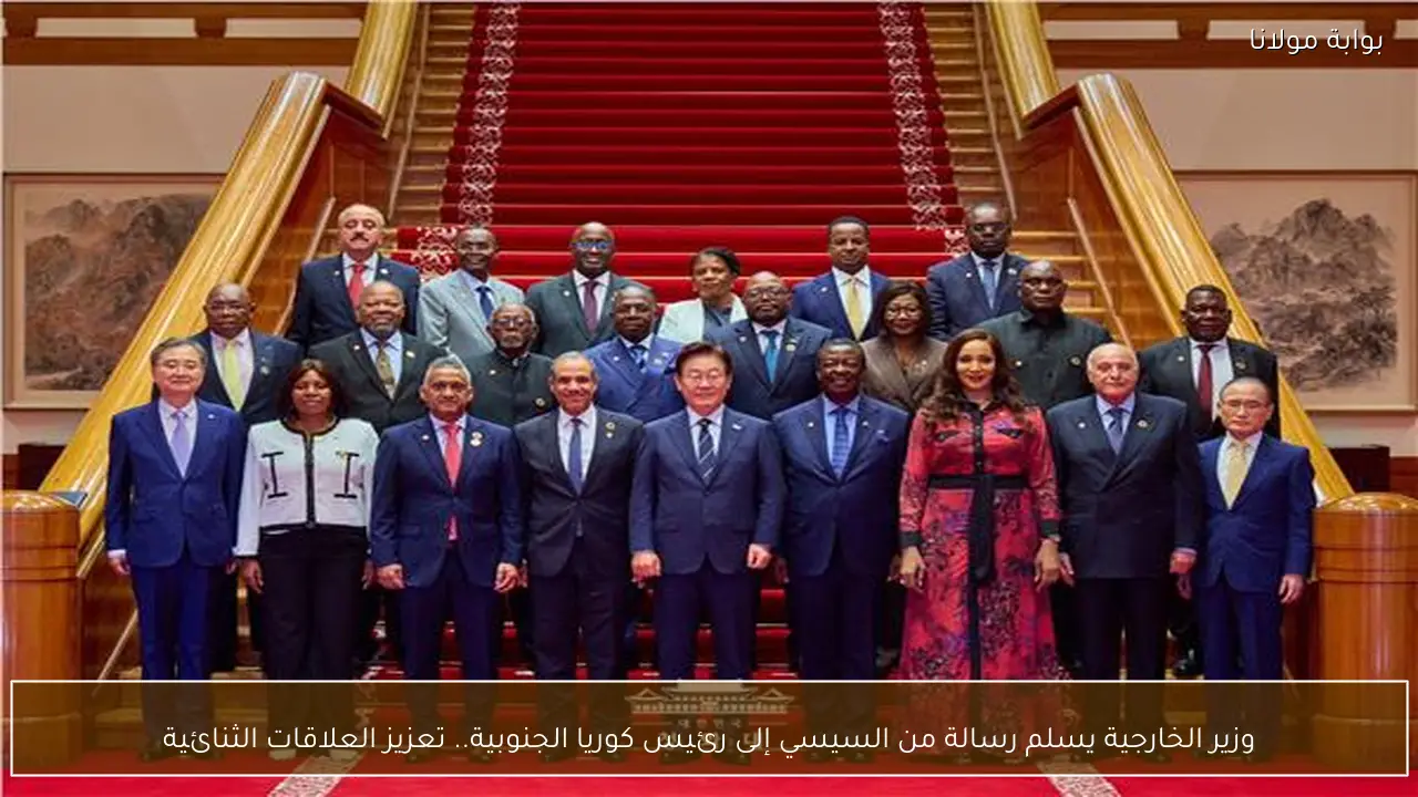 وزير الخارجية يسلم رسالة من السيسي إلى رئيس كوريا الجنوبية.. تعزيز العلاقات الثنائية