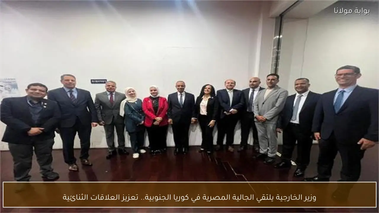 وزير الخارجية يلتقي الجالية المصرية في كوريا الجنوبية.. تعزيز العلاقات الثنائية