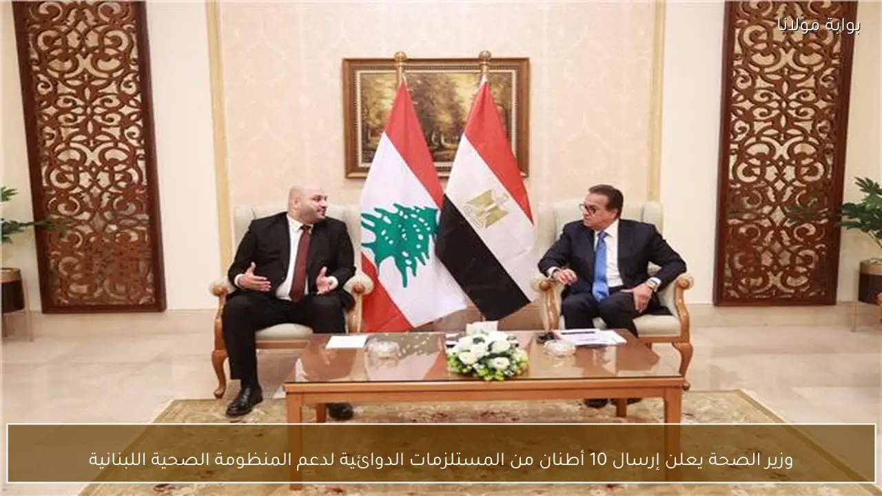 وزير الصحة يعلن إرسال 10 أطنان من المستلزمات الدوائية لدعم المنظومة الصحية اللبنانية